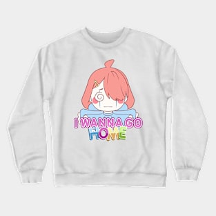 I wanna go home sad clown girl Crewneck Sweatshirt